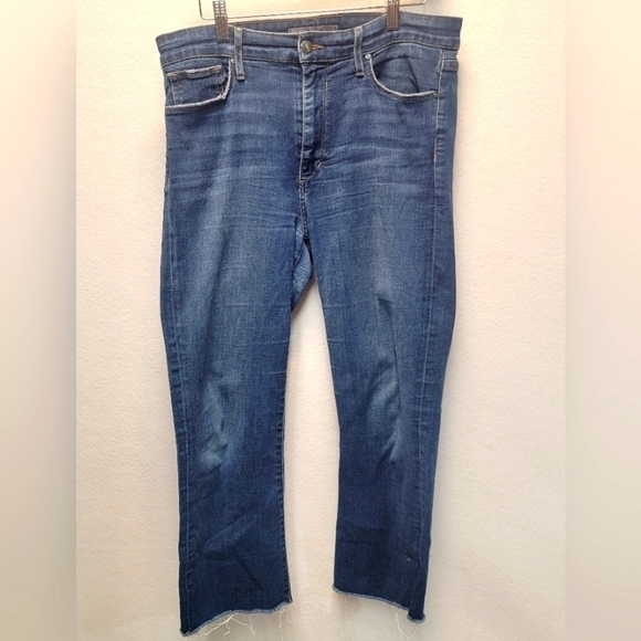 JOE'S Jeans women's waist 32 high rise 26" crop boot cut denim jean - Picture 1 of 10